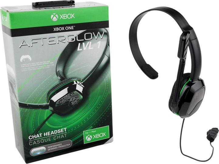 Słuchawki PDP Xbox One Afterglow LVL 1 Chat Headset Black (0708056056308) - obraz 3