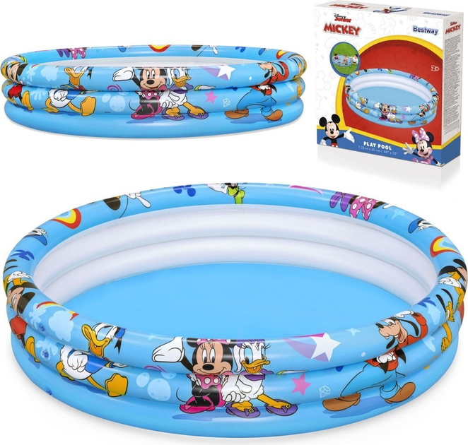 Basen dmuchany Bestway 91007 Mickey 122 x 25 cm (6942138906141) - obraz 3