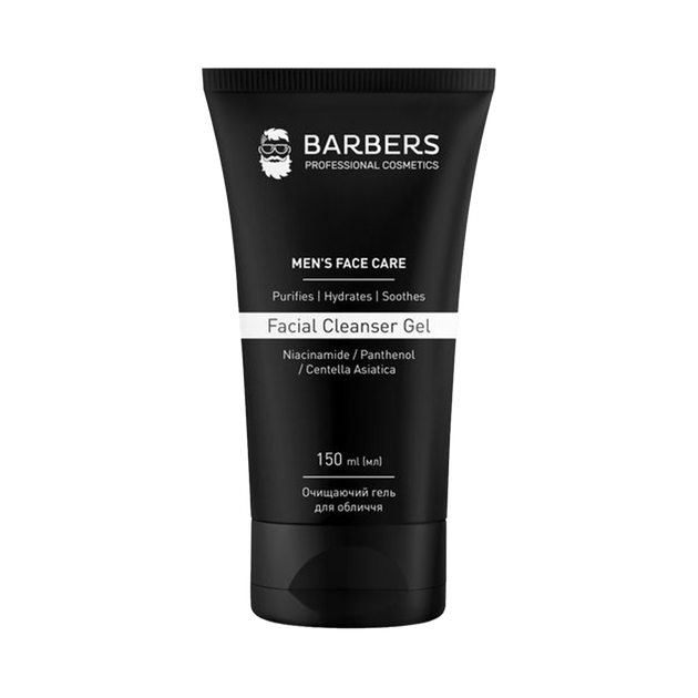 Очищаючий гель для обличчя Facial Cleanser Gel 150 мл BARBERS (91602) - Фото 1 Очищаючий гель для обличчя Facial Cleanser Gel 150 мл BARBERS (91602) - изображение 1