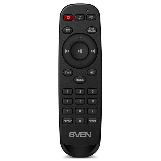 Акумуляторна колонка Sven 100 Вт з Bluetooth NFC TWS FM-радіо LED-дисплей та підсвічування RGB - зображення 8