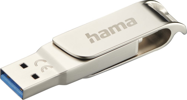 Pendrive Hama C-Rotate Pro 128GB USB 3.0 Silver (4047443474087) - obraz 3