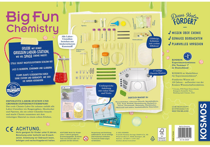 Zestaw eksperymentalny Kosmos Big Fun Chemistry 645649 (4002051645649) - obraz 4
