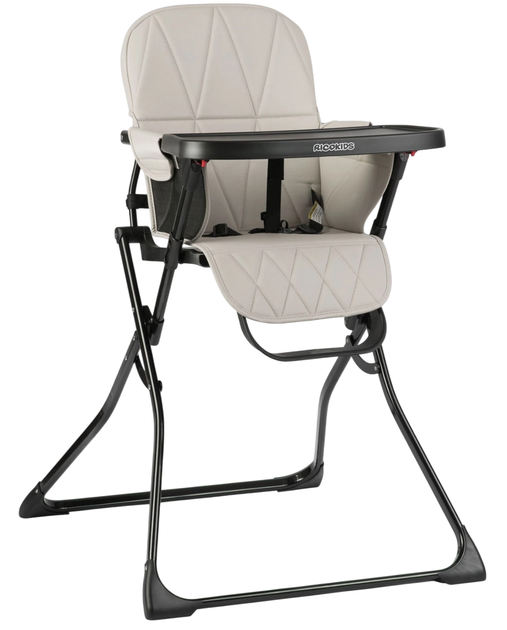 Стільчик для годування Ricokids Nuco Чорно-сірий (5908220470694) - зображення 1