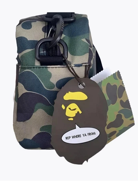 Сумка месенджер через плече BAPE зі зйомний патчем хакі - зображення 2
