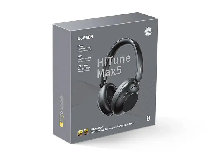 Беспроводные наушники UGREEN HP202 HiTune Max5 Hybrid ANC Black (25255) - изображение 2