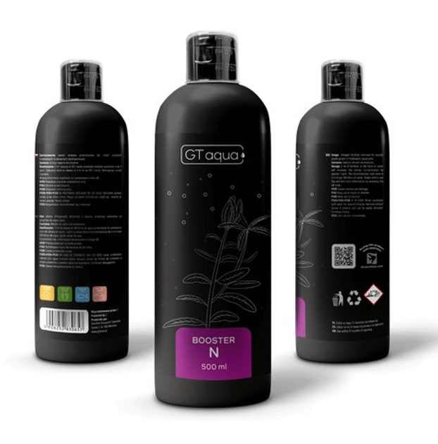 Добриво з азотом для акваріумних рослин GT Aqua Booster N 500 мл (5908252830657) - зображення 2