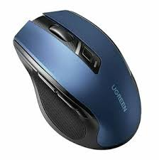 Беспроводная мышь UGREEN Ergonomic Wireless Mouse MU006 2.4 GHz&BT Blue (25753) - изображение 2