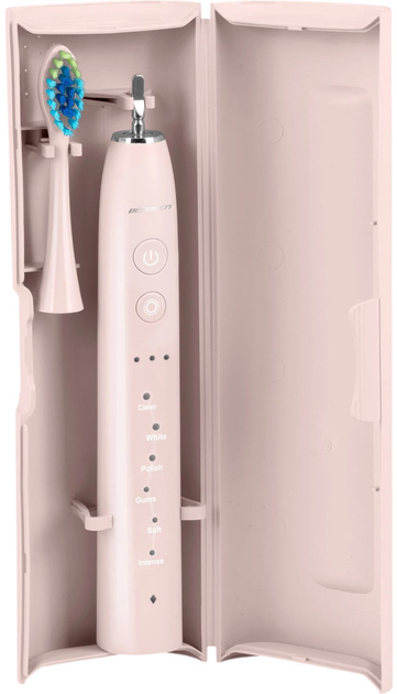 Soniczna szczoteczka do zębów Berdsen Galaxy Różowa + Brush Head + TC - obraz 4