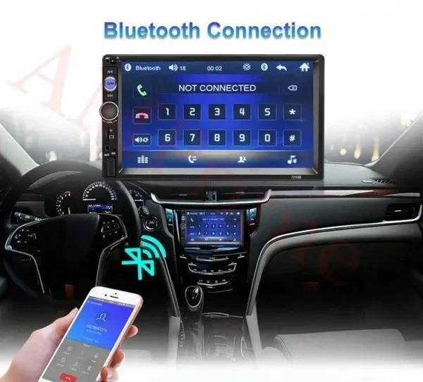 Автомагнитола 2Din MP5 7010B + BT для Audi, BMW, Chery, Chevrolet, Citroen, Daewoo, Fiat, Ford, Geely, Honda, Kia, Mazda, Opel, BYD - изображение 4
