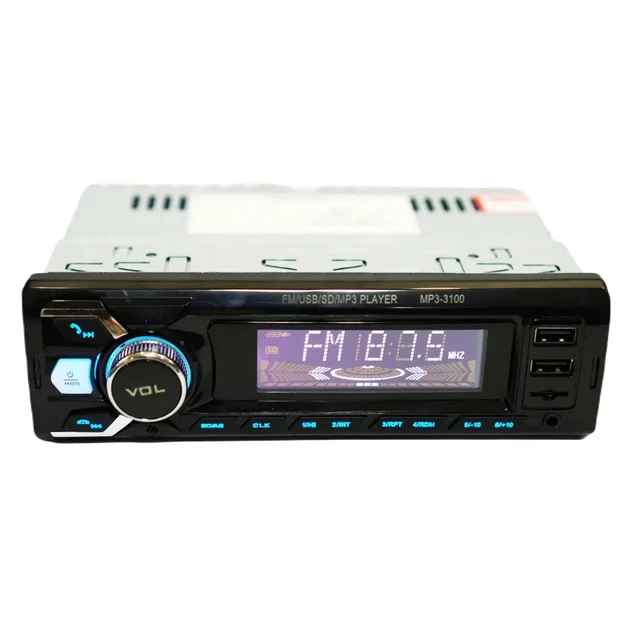 Автомагнитола RIAS 3100 1din 2xUSB+SD+AUX+Bluetooth с Пультом 4x50W для Audi, BMW, Chery, Chevrolet, Citroen, Daewoo, Fiat, Ford, Geely, Honda - изображение 6