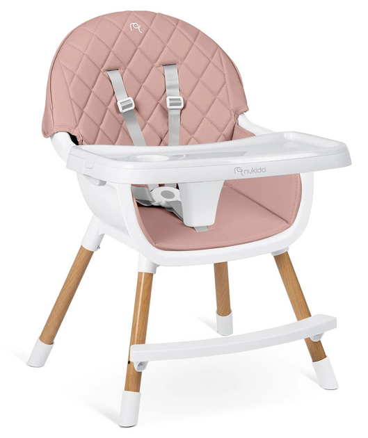 Krzesełko do karmienia Ricokids Nukido Lilo Różowe (5903890621384) - obraz 4