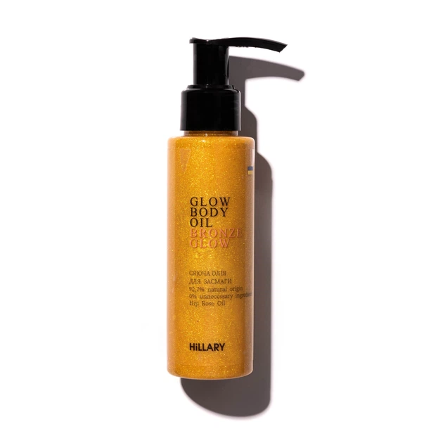 Сяюча олія для засмаги Hillary Сhic Bronze Glow Body Oil, 100 мл - Фото 1 Сяюча олія для засмаги Hillary Сhic Bronze Glow Body Oil, 100 мл - зображення 1