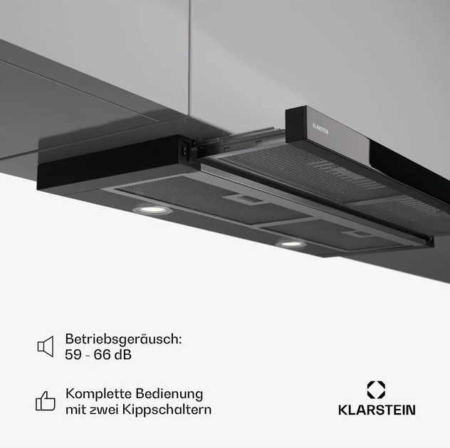 Вытяжка KLARSTEIN Mariana Neo 90 640 м3/ч с плоским экраном 90 см - изображение 2
