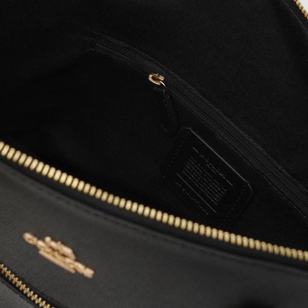 Сумка шоппер женская из натуральной кожи Coach Gallery Tote Black BG-COA-40 Черная (193971357614) - изображение 6