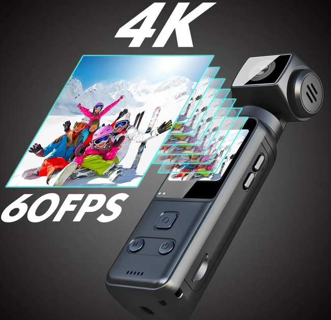 Камера міні 4K Action Camera WiFI KA1, Екшн камера - изображение 3