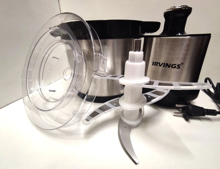 Мясорубка-измельчитель Irvings IMCE02SS 10 л, 2000 Вт, нержавеющая сталь, 3 скорости, импульсный режим - изображение 6