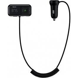FM-трансмитер Baseus T Shaped S-16 Car bluetooth MP3 Player чорный (CCMT000201) - изображение 2