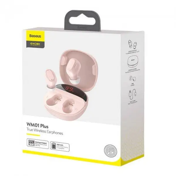 Наушники беспроводные TWS Baseus Encok WM01 Plus (NGWM010004) - изображение 2