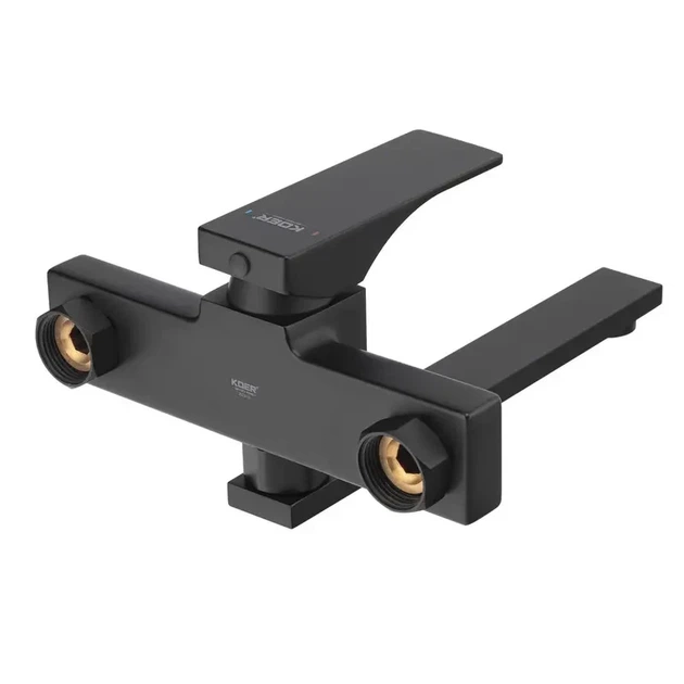 Змішувач-кран для кухні настінний латунний Koer KB-73010-05 чорний black | KR3491 - зображення 2