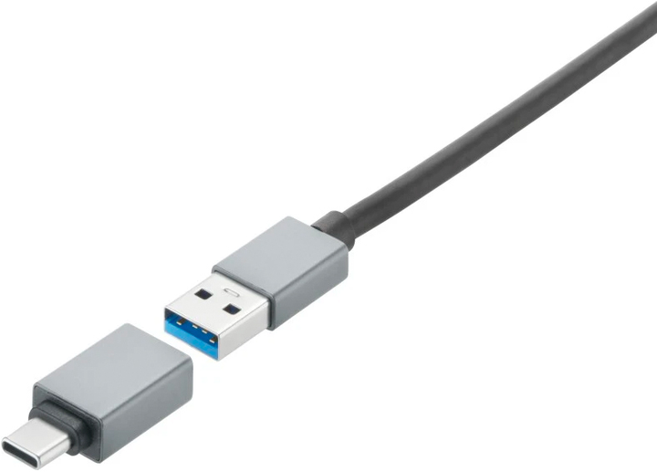 Hub USB Hama 7 x USB-A Grey (4047443491862) - obraz 4
