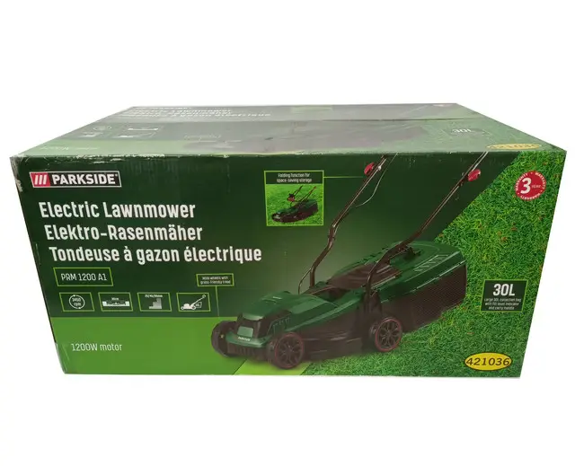 Газонокосилка Parkside PRM 1200 A1, 1200 W, 30 L, ширина среза 30 cm - изображение 6