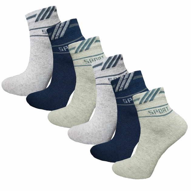 Носки спортивные 6 пар Lomani WG 0041/6 р.36-40 разноцветный - Фото 1 Носки спортивные 6 пар Lomani WG 0041/6 р.36-40 разноцветный - изображение 1