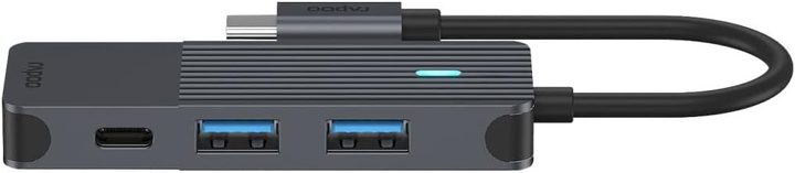 Hub USB Rapoo 2 x USB-C + 2 x USB-A 3.0 Black (6940056114181) - obraz 5