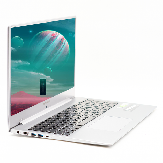 Ігровий ноутбук 17,3" Medion (Lenovo Group) AKOYA P17605 Intel Core i7-10510U RAM 16 ГБ SSD 1 ТБ Nvidia GeForce Win10 б/в Металевий корпус (4114) - зображення 2