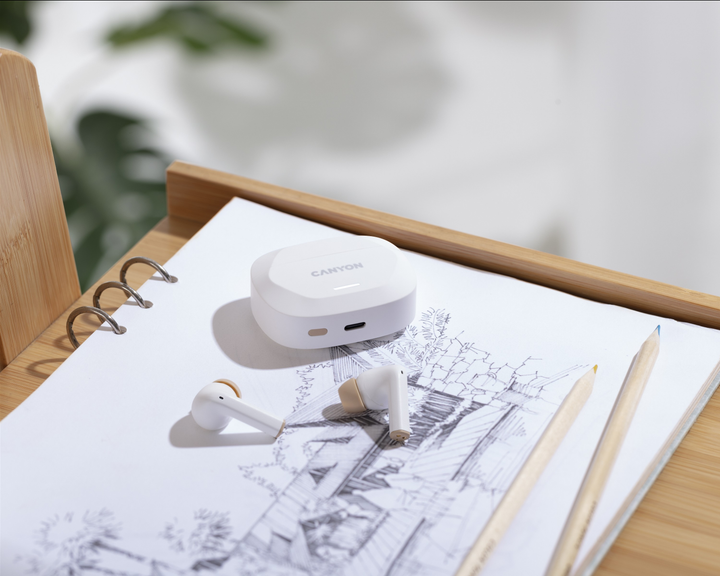 Навушники Canyon Hexagon 7 White (CNS-TWS7WB) - зображення 6