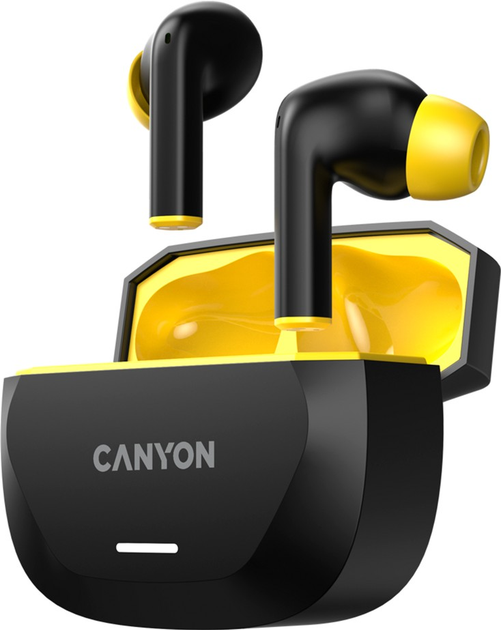 Навушники Canyon Hexagon 7 Yellow-Black (CNS-TWS7BY) - зображення 2