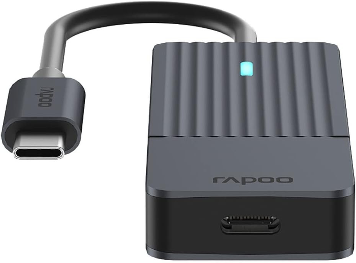 USB-хаб Rapoo 4 x USB-C 3.0 Black (6940056114174) - зображення 3