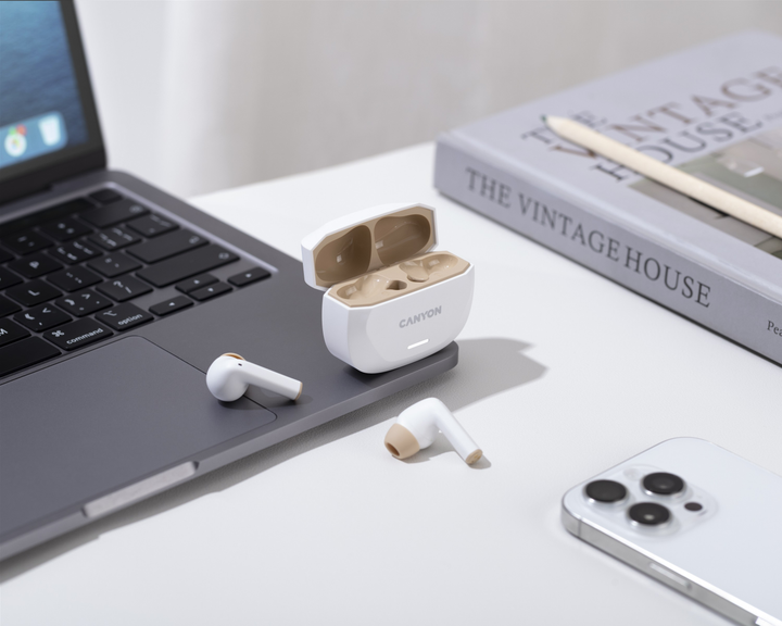 Навушники Canyon Hexagon 7 White (CNS-TWS7WB) - зображення 5