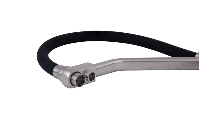 Змішувач для кухні Lidz Aria 020F3 Black/Nickel (під осмос та хол/гор. воду) - зображення 4