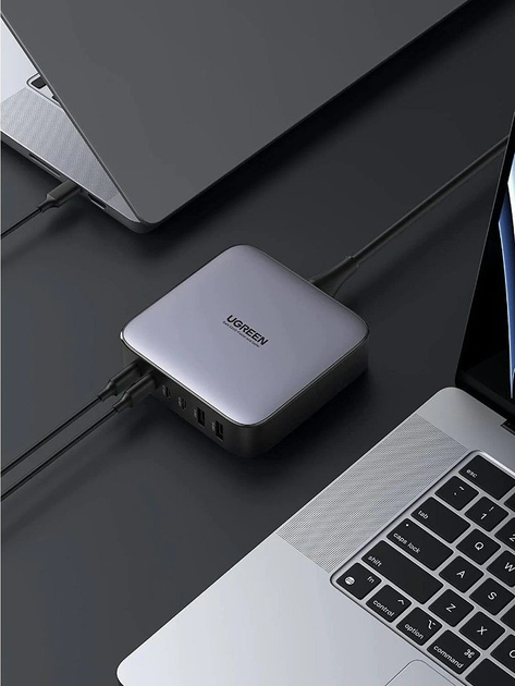 Мережевий зарядний пристрій UGREEN CD271 GaN Desktop Charger 2*USB-A+4*USB-C 200W EU 40914 - зображення 3