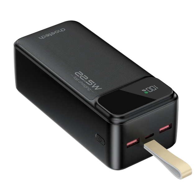 Универсальная мобильная батарея CHOETECH B731 PD22.5W 40000mAh с функцией быстрой зарядки и LED-дисплеем Black - Фото 2 Универсальная мобильная батарея CHOETECH B731 PD22.5W 40000mAh с функцией быстрой зарядки и LED-дисплеем Black - изображение 2