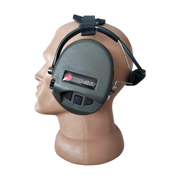 Активні захисні навушники Tac-Sky Neckband Headset1 2L IP65, 22 дБ, 2 x AAA, Olive (uarm026-neckband-FG) - зображення 5