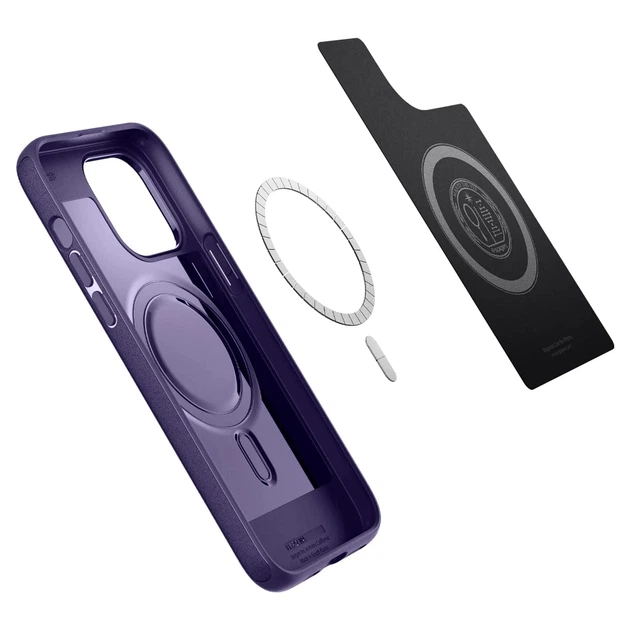 Чохол-накладка Spigen Mag Armor MagFit для Apple Iphone 14 Pro Max Deep Purple (ACS05584) - зображення 8