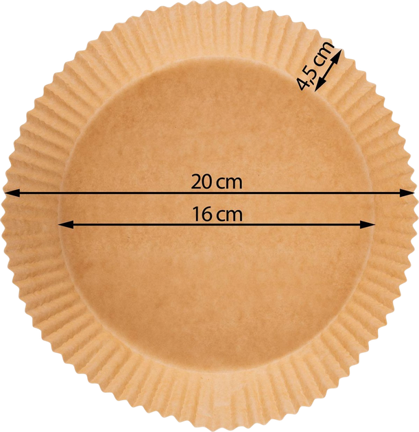 Zestaw papieru do pieczenia w frytkownicy Berdsen 16 cm 80 szt (ZES5903890630416) - obraz 3