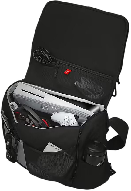 Torba na laptopa Dicota Caturix Curridur Eco Messenger 15.6" Black (CTRX-17) - obraz 3