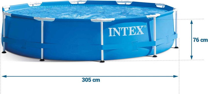 Каркасний басейн Intex 305 x 76 см 9 в 1 28202 (0078257282029) - зображення 4