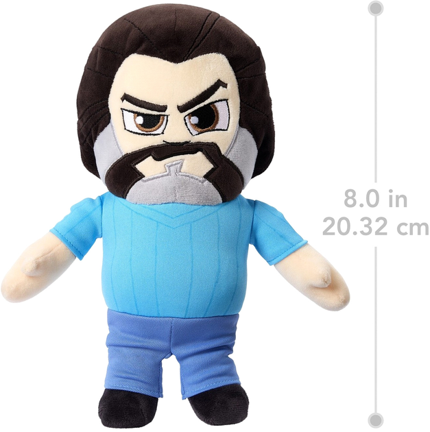 М'яка іграшка Mattel Minecraft Movie Steve плюшева 20 см JDW13 (194735289455) - зображення 3