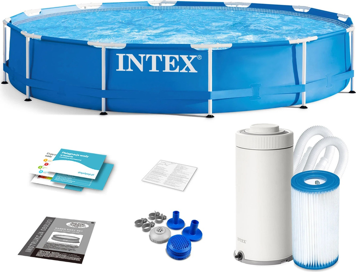 Басейн каркасний Intex 366 х 76 см 9 в 1 28212 (0078257282128) - зображення 1