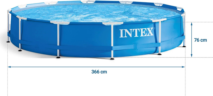 Basen stelażowy Intex 366 x 76 cm 28210 (0078257282104) - obraz 3