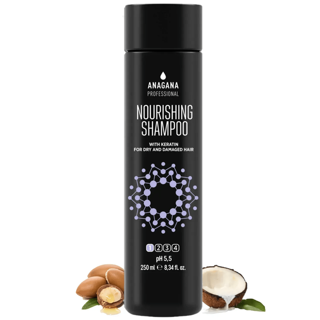 Шампунь Anagana Питательный с кератином Nourishing Shampoo 250 мл 4820245170681 - Фото 2 Шампунь Anagana Питательный с кератином Nourishing Shampoo 250 мл 4820245170681 - изображение 2