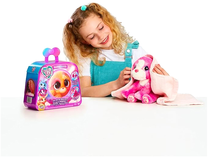 Zestaw Maskotek Little Live Pets Scruff-a-Luvs Neon Tajemniczy pluszak + Obroża z zawieszką + Grzebień + Certyfikat adopcji 1863-30177 (630996303238) - obraz 5