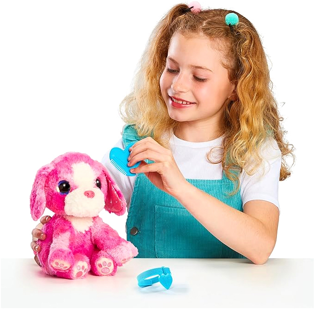 Zestaw Maskotek Little Live Pets Scruff-a-Luvs Neon Tajemniczy pluszak + Obroża z zawieszką + Grzebień + Certyfikat adopcji 1863-30177 (630996303238) - obraz 6
