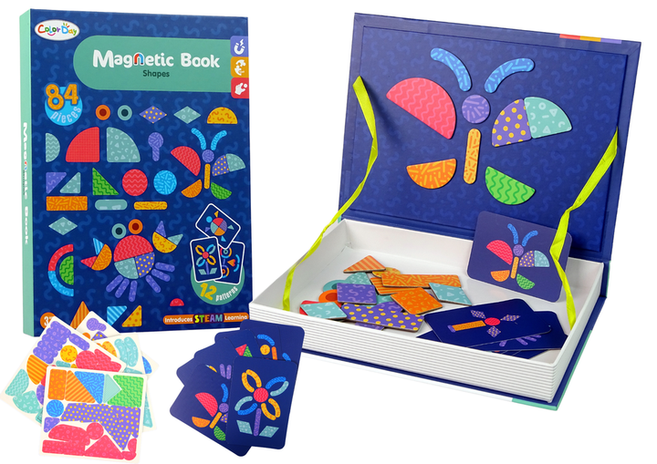 Магнітна головоломка у формі книжки LEAN Toys Фігури, картки і  магніти (5905214975371) - зображення 1