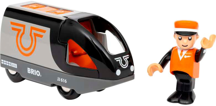 Pociąg pasażerski Brio World Pomarańczowo-Czarny 63604700 (7312350360479) - obraz 2