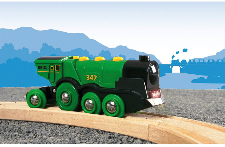 Lokomotywa Brio World Zielona 33593 (7312350335934) - obraz 4