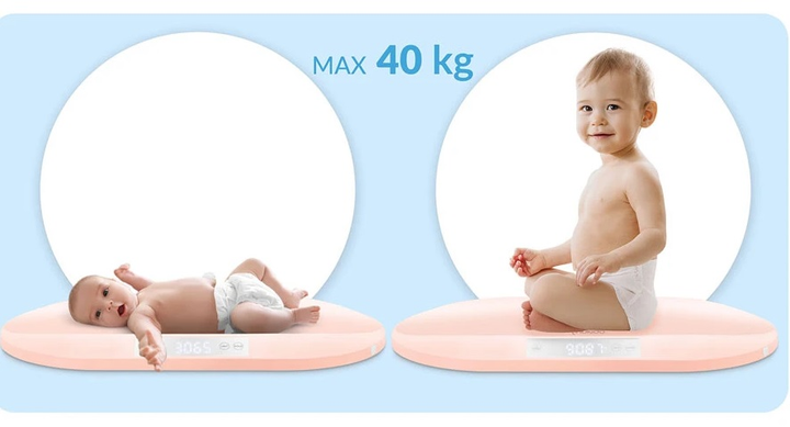 Ваги для немовлят Ricokids Nukido NK-950 Рожеві (5903890623425) - зображення 4